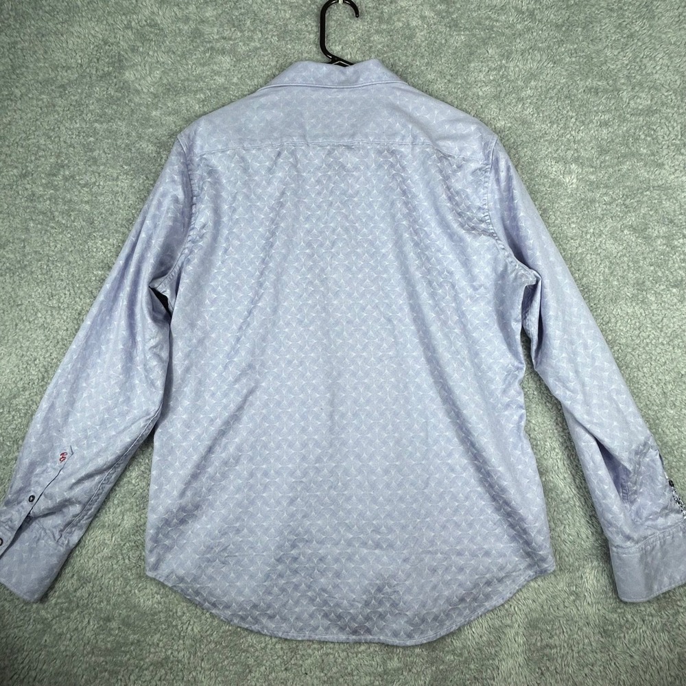 Robert Graham Mens Large Button Up Shirt Patterned Long Sleeve Casual flip cuff - Picture 10 of 11